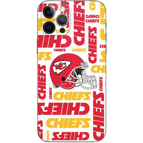 NFL Kansas City Chiefs White Blast iPhone 12 Pro Skin